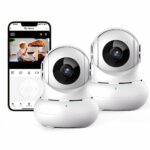 Little elf Wifi Camera, Security Camera Indoor with 360° Motion Tracking,Baby Monitor Camera 1080P Home Security Camera Wireless for Dog, Pet Cam