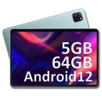 OSCAL Tablet 10 Inch Pad60 5+64GB/2TB, Android 12 Tablet GMS, Quad Core Processor, 1280×800 HD+IPS Screen, 2.4G WIFI, 5MP+2MP Camera, 6580mAh Bat