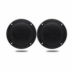 Herdio 4 inches 2 Way Marine Waterproof Speakers Ceiling Speaker Suitable for Bathroom Kitchen SPA Room, Black