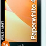 moex Protective Film Matte Compatible with Amazon Kindle Paperwhite 4 Anti-Reflective Screen Protector Matte Screen Protector Pack of 3