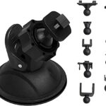 SoeKoa Dash Cam Suction Mount with Multiple Rotating Head Adapters,Anti-shake Strong Suction Cup.Suitable for Most Driving Recorders Such as V1,