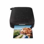 HP Sprocket Portable Photo Printer (Black Noirl) Instantly Prints ZINK 2x3" Sticky-Backed Photos from your iOS & Android Device