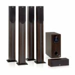 auna Areal Elegance - 5.1 Surround Sound System, Speaker System with Bluetooth, Home Cinema Sound System, Output: 190 Watts RMS, 5”Subwoofer, 5x