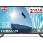 Ferguson 32" 720p LED TV With DVD Player, Freeview HD, USB & 3 x HDMI - British Manufacturer - F3220F, 2020, Black