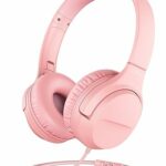 iClever HS23 Kids Headphones with Microphone, 85/94dB Volume Limited, Over Ear Headphones for Kids with Share port, Stereo Sound, Foldable Wired