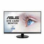 ASUS VA27DQ Eye Care Monitor 27 inch, FHD (Full HD 1920 x 1080), IPS, Frameless, 75Hz, Adaptive-Sync/FreeSync, DisplayPort, HDMI, Eye Care, Low B