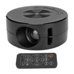 Mini Projector, Portable Movie Projector, Multifunction TFT LCD LED Projector for Home Theater, Phone Same Screen Function, Eyes Protection