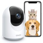 GNCC Pet Camera, Dog Camera, Pet Cameras with APP, Cat Camera 1080P, 360° Pan(Manual UP&Down), Motion/Sound Detection, 2-Way Audio, Real-Time Ale