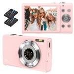 Digital Camera, Autofocus Vlogging Camera HD 2.7K 48MP with 2.8" Large Screen, 16X Digital Zoom, Portable Mini Camera for Photography, Youtube Vl