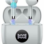 Wireless Earbuds, Bluetooth 5.3 Headphones in Ear with 4 ENC Noise Cancelling Mic, Bluetooth Earbuds 40H Playtime, 2023 HiFi Stereo Deep Bass Wir