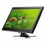 NHOPEEW 10.1 inch Screen Small Portable Monitor, HD 1024x600 with AV/VGA/HDMI/BNC Input Video Display, Built-in Dual Speakers, USB Port, Remote C