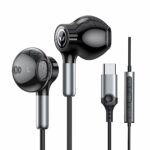 USB C Headphones for Samsung USB C Earphones with Microphone In-Ear Headphones Wired Earbuds USB Type C Earphones for Galaxy S23 Ultra S22 S21 FE