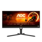 AOC Gaming U34G3XM - 34 Inch QHD Monitor, 144Hz, 1MS MPRT, VA, FreeSync Premium, Height Adjust, Low Input Lag (3440 x 1440 @ 144z, 300 cd/m², HDM