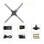 3D Hologram Fan Projector 3D Holographic Fan Projector Holographic Imaging Lamp Wifi Led Sign Holographic Lamp Support Images And Video for Hallo