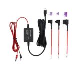 Car Dash Cam Hardwire Kit Mini USB for Dash Camera Charger 12V 24V to 5V Vehicle Power Adapter Lead Wiring Cable for Dash Cam DVR GPS Sat Nav