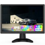 KCR 15 Inches FHD Monitor 1920 * 1200 IPS LED Monitor with HDMI and VGA in, Build-in Speakers, 60Hz Refresh Rate