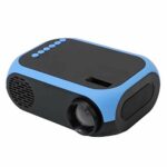 LIUXIUER Mini 1080P HD Portable Home Entertainment Video Projectors, Multimedia Home Theater with Remote Controller, Support HDMI, AV, SD, USB,C