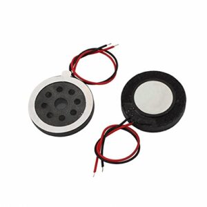 sourcing map 2pcs 20mm Dia 8 Ohm 1W Mini Audio Mediant Internal Magnetic Speaker for Tablet PC Round