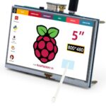 ELECROW For Raspberry Pi Screen, 5-inch Touch Screen Monitor 800x480 TFT LCD Mini Monitor Competible with Raspberry Pi 4 3B+ 3B 2B+ BB Black Bana