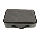 Eulbevoli Projector Bag, Gray Multi-purpose Easy-to-carry Projector Case Made of Lightweight Durable Nylon for Outdoors