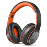 WorWoder Wireless Headphones Over Ear, 80 Hours Playtime Bluetooth Headphones, Hi-Fi Stereo Sound with Microphone, Lightweight Headset with Deep