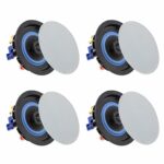 Herdio 4 Inches 160 Watts Bluetooth Ceiling Speakers For Bathroom, Kitchen,Living Room,Office (2 Pairs)