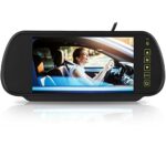 7inch Car Rear View Mirror, LCD Color Screen HD 800 x 480 Car MP5 Monitor Auto Dimming Monitor Rear View Camera With Bracket