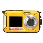 Waterproof Digital Camera, Full HD 2.7K 48MP 10ft Waterproof Underwater Digital Camera, 16X Digital Zoom Front Rear Double Screens Waterproof Dig