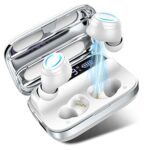 Donerton Wireless Ear Buds, Wireless Headphones Bluetoth 5.3 with Charging Case, In Ear Headphones 6D HiFi Stereo CVC8.0 Noise Canceling with Bui