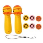plplaaoo Projector Torch, Projector Flashlight, 2PCS Yellow Cute Deer Shape Projection Flashlight Night Light, Bedtime Projector, Educational Lea