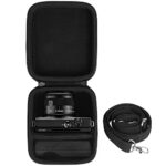 co2CREA Hard Travel Case for Canon Camera Black Case Cover for Canon EOS M200, Black, Case for Canon EOS M200
