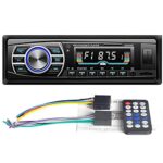 WEPARTICULAR Car radio 12V/24V Truck Radio Bluetooth 1 Din Car Stereo Player AUX ISO Interface MP3 FM/USB/Radio with Remote Control