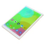 Zudoo Front 5MP Rear 8MP 10.1 Inch Gaming Tablet PC Tablet 100-240V Type-C Battery Gold for Desktop (UK Plug)