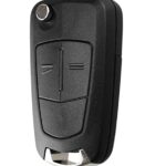 HooRLZ Vauxhall Key Fob Cover Replacement For Vauxhall Opel Astra Zafira Tigra Corsa Vectra Meriva Insignia Signum Remote Car Key Case Shell, 2 B