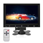 AISHICHEN CCTV Monitor 7 inch, Mini Monitor 1024X600, 60Hz, 5ms Built-in Speakers, Small Monitor w/VGA/AV/HDMI/BNC/USB Input,Raspberry Pi Monitor
