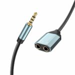 La Brodée Headphone Splitter, 3.5mm Stereo Audio Splitter Male to 2 Female Audio Microphone Aux Jack Cable Compatible with Phone,PS4,PC,Xbox,Lapt