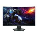 Dell S3222DGM 31.5 Inch QHD (2560x1440) 1800R Curved Gaming Monitor, 165Hz, VA, 2ms, AMD FreeSync Premium, 99% sRGB, DisplayPort, 2x HDMI, 3 Year