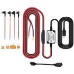 Dash Cam Hardwire Kit, INRIGOROUS Universal Hard Wire Kit 3M10ft Car Camera Charge Power Cord Kit 12V 24V to 5V Power Adapter with Fuse for Dash