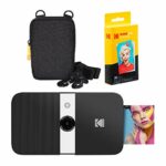 KODAK Smile Instant Print Digital Camera (Black/White) Soft Case Kit