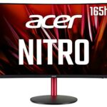 Acer Nitro XZ322QUPbmiiphx 32 inch Quad HD Curved Gaming Monitor (VA Panel, FreeSync, 165Hz, 4ms, HDR 400, DP, HDMI, Height Adjustable, Black)