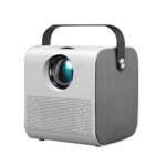 Projector 150ANSI 1080P/4K Support Multimedia Home Theater Video 4P Keystone Correction Projector Movie Projector Compatible With Smartphone, Tab