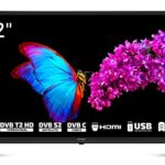 DYON Enter 32 Pro X2 80 cm (32 inch) television (triple tuner (DVB-C/-S2/-T2), hotel mode, USB media play.) [model year 2022], black