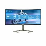 PHILIPS Gaming - 34M1C5500Va - 34 Inch Qhd Curved Monitor, Va, 165Hz, Amd Freesync, Height Adust, Usb Hub, Smart Image Hdr, (3440 X 1440 @165Hz,