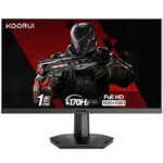 KOORUI 24.5 Inch FHD Gaming Monitor, Computer Monitors Full HD (1920 x 1080), VA, 1ms, Adpitive Sync, 2x HDMI (144Hz) & DisplayPort (170Hz), sRGB