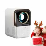 Mini Projector,1080P Projector Home Projectors Portable HD Mini WiFi - Phone Projector Movie Projectors With HIFI Speaker with Manual Focus Multi