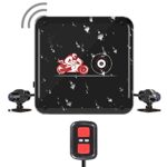 VSYSTO No Screen Dash cam,Full Body Waterproof,Dual 1080P Sport Accident Proof Camera DVR,Front and Rear Camera Driving Recorder for Motorcycle,