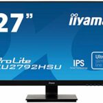 iiyama XU2792HSU-B1 27 Inch IPS LCD with Slim Bezel, 4ms, Full HD 1920x1080, 1x HDMI,1 x DisplayPort,1 x VGA, 2 x USB, 2 x 2W Speakers