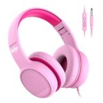 gorsun Premium A66 Kids Headphones with 85dB/94dB Volume Limited, in-line HD Mic, Audio Sharing, Foldable Toddler Headphones, Adjustable, Childre