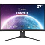MSI G272CQP Curved Gaming Monitor - 27 Inch, 16:9 WQHD (2560 x 1440), 2K, VA, 170Hz, 1ms, 1000R, FreeSync Premium, HDR, DisplayPort, HDMI, Wide C
