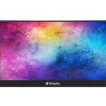 Verbatim PM-14 Portable Monitor with Touchscreen, 14" 1080P Full HD @ 60Hz, HDMI/Type-C/USB-C for Laptop/PC/Mac/PS3/4/5/Xbox/Phone - Works with W